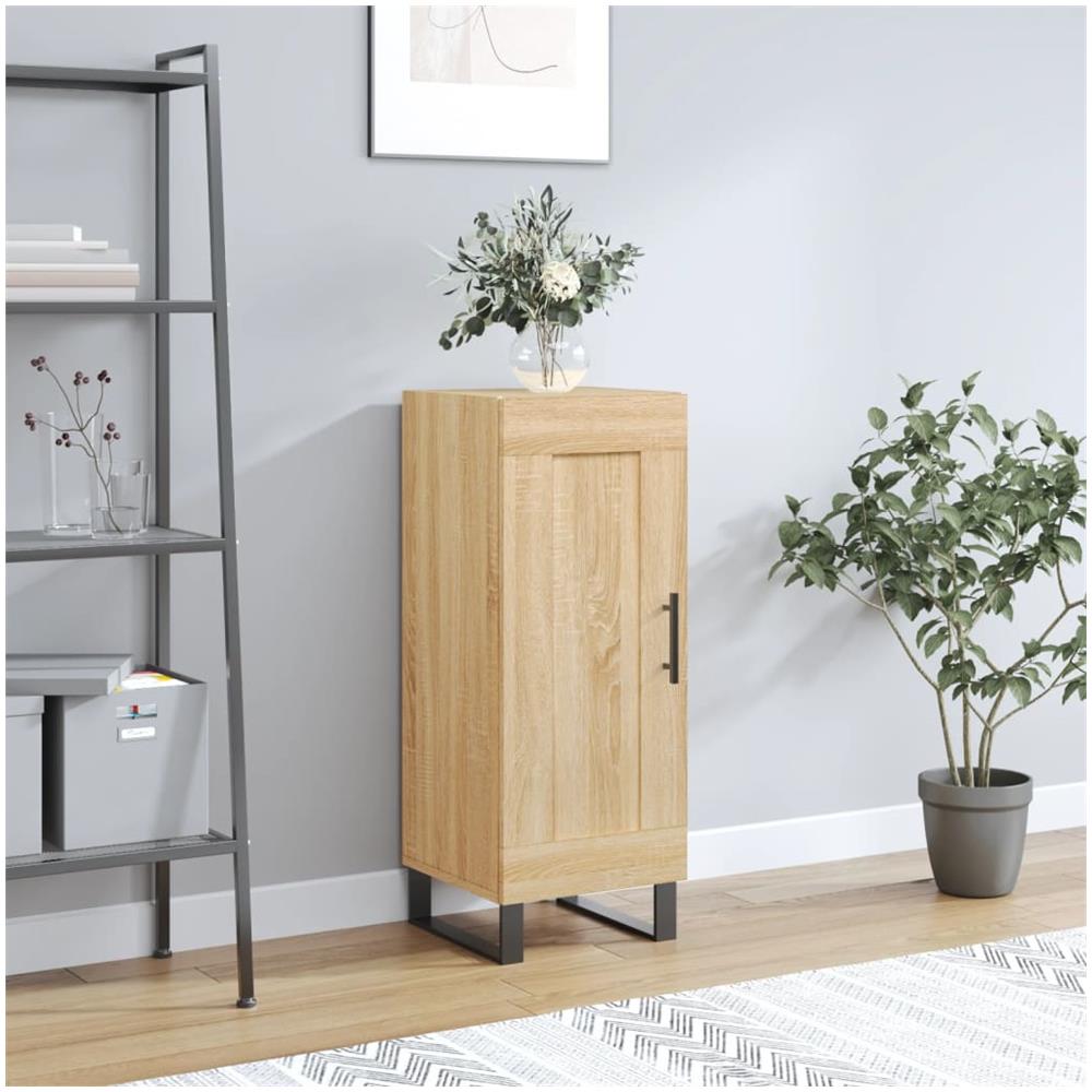 Credenza Rovere Sonoma 34,5x34x90 Cm In Legno Multistrato - Foto 1