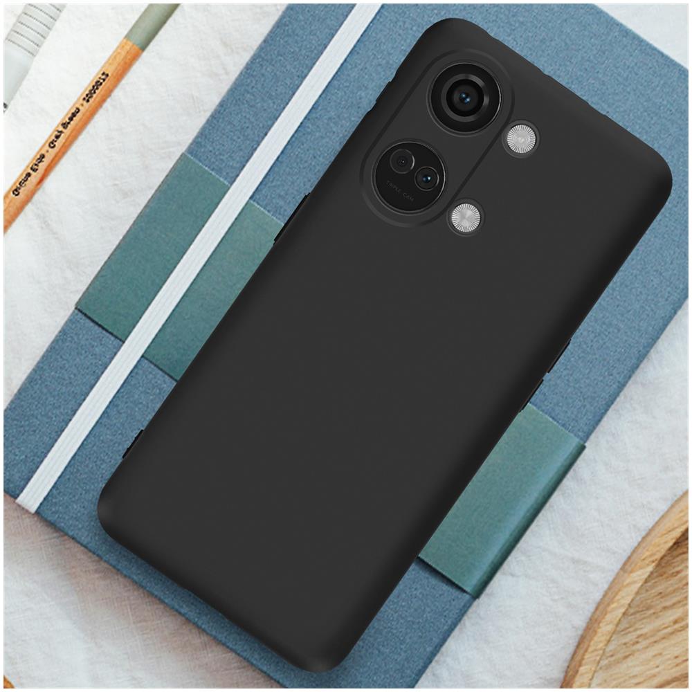 Cover Per Oneplus Nord 3 5g Silicone Soft Touch Classic Case Mat Nera - Foto 5