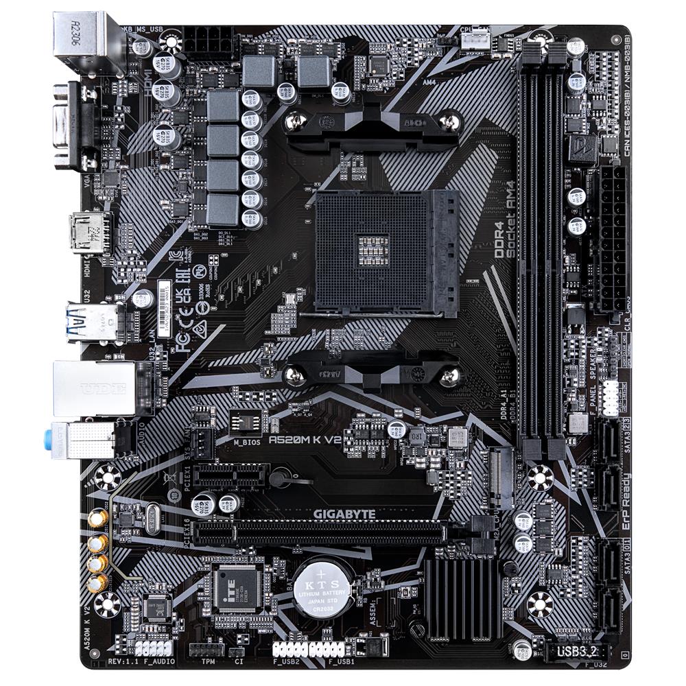 Scheda Madre B650E Socket AM4 Chipset AMD A520 micro ATX Ultra Durable - Foto 2