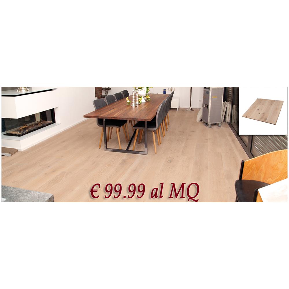 Lotto Stock Maxilistone 50mq Castle Nazca Rovere Spazzolato Sbiancato E Oliato - Foto 1