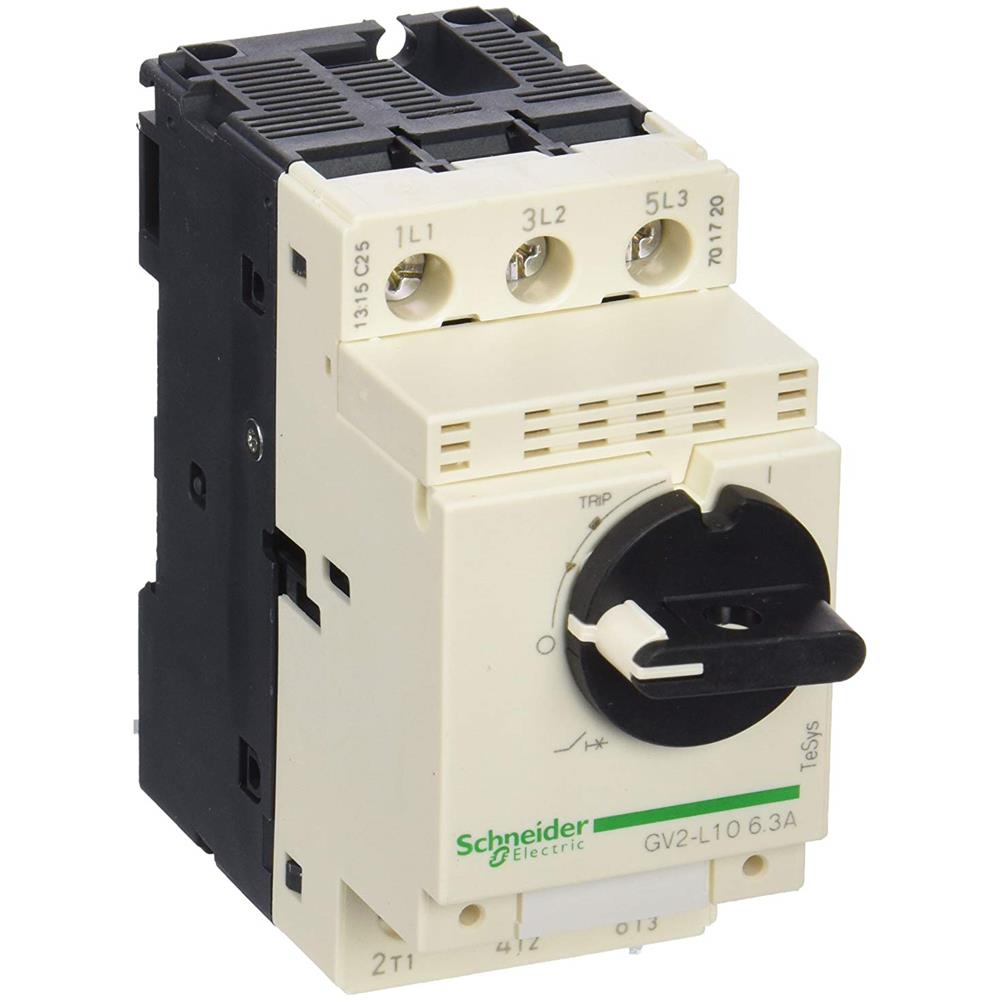 Gv2l10â gv2l Disgiuntore Motore, Otturatore Magnetica, Pulsante Manopola, 3p, 6.3â a, 690â vac, 50/60â hz - Foto 1
