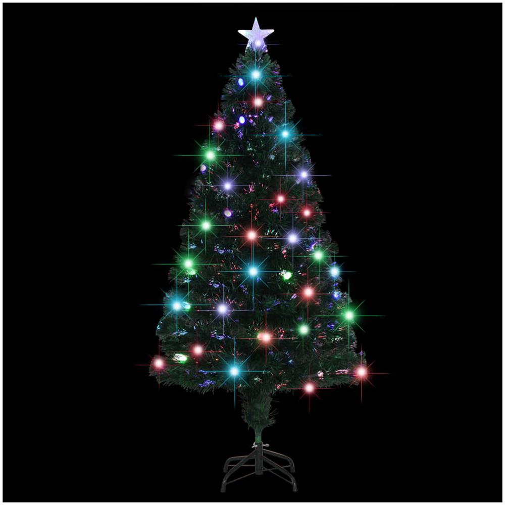 Albero di Natale Preilluminato con Supporto 150 cm Fibra Ottica - Foto 2