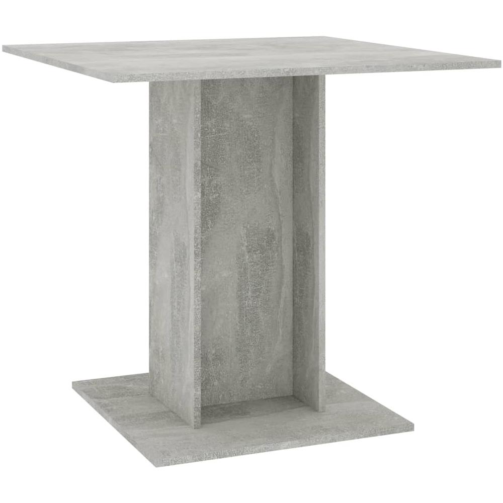 Tavolo da Pranzo Grigio Cemento 80x80x75 cm Legno Multistrato - Foto 2
