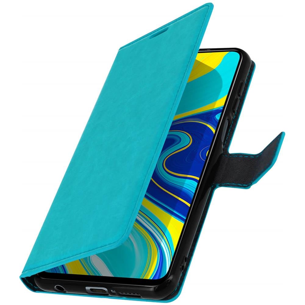 Custodia Xiaomi Redmi Note 9s /9 Pro /9 Pro Max Portacarte Supporto - Blu - Foto 5