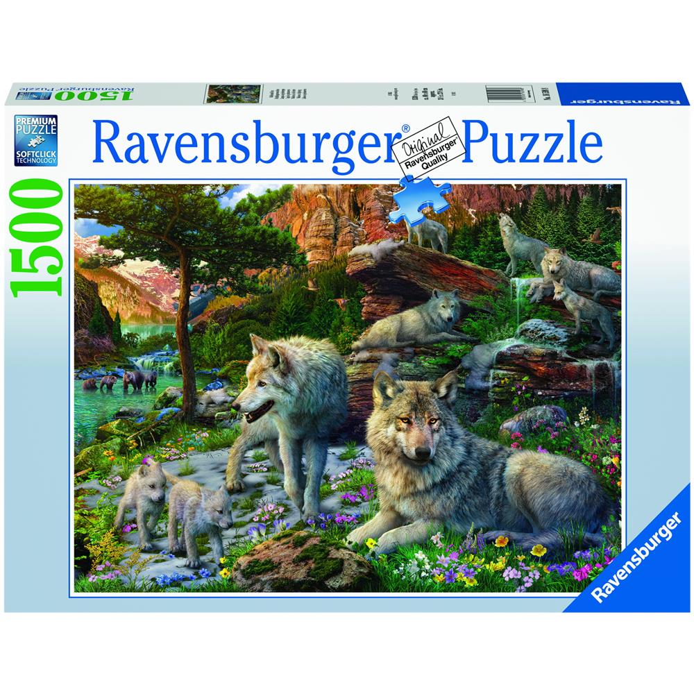 Puzzle 1500 Lupi In Primavera - Foto 2