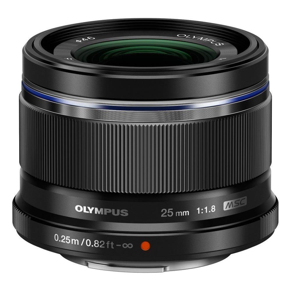 M. ZUIKO DIGITAL 25mm 1:1.8, 9/7, 2,5 cm, 1.8, 0,12x, Plastica, Nero - Foto 4