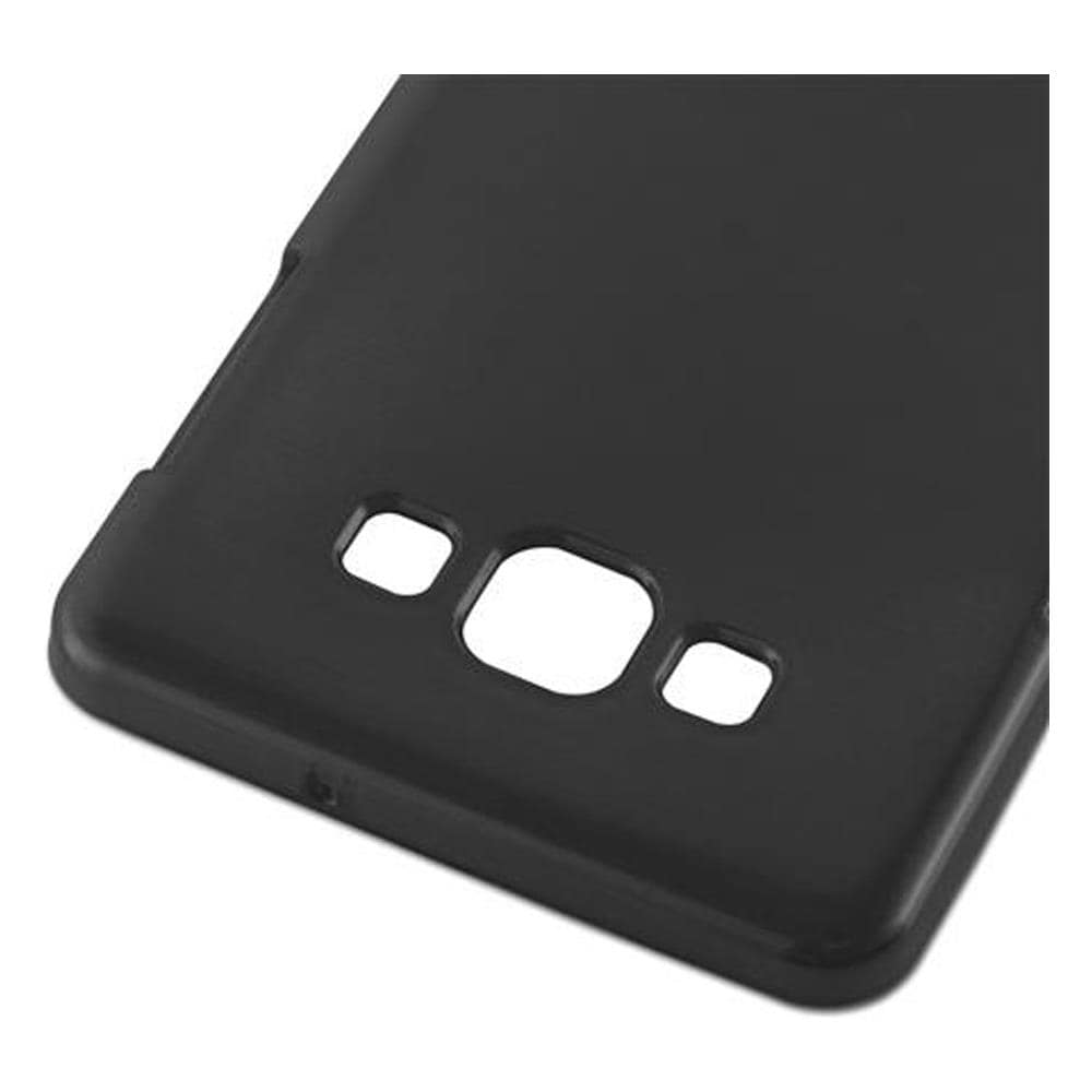 Custodia Compatibile Con Samsung Galaxy A7 2015 In Nero - Coperchio Protettivo In Silicone Tpu Flessibile Con Design Spazzolato - Foto 5