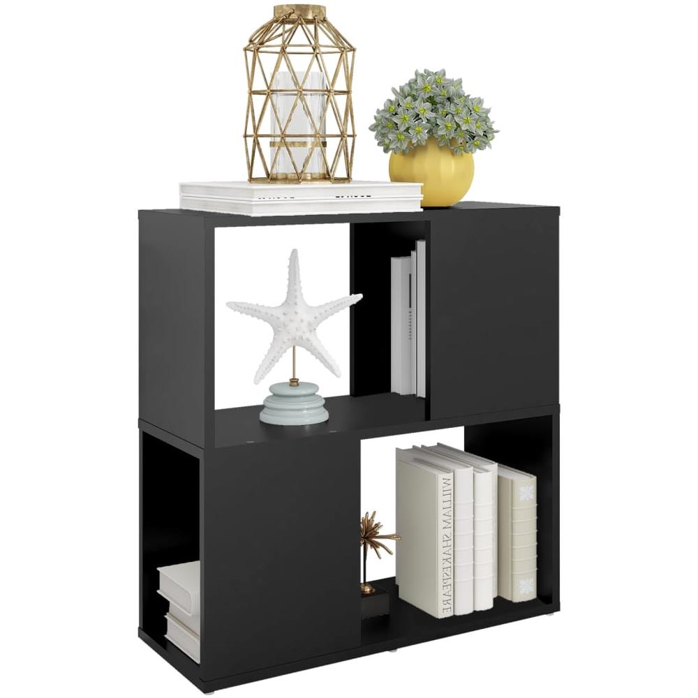 Libreria Nera 60x24x63 cm in Truciolato - Foto 3