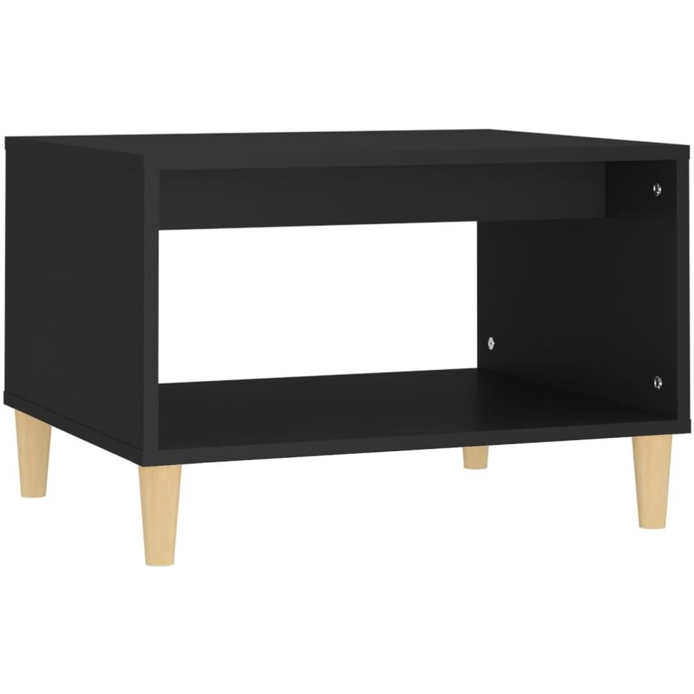 Tavolino da Salotto Nero 60x50x40 cm in Legno Multistrato - Foto 2