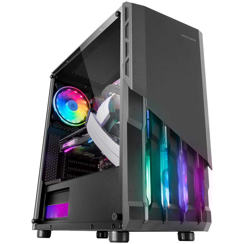Case MC-X2 Tower ATX, micro ATX, Mini-ITX 1 Porta USB 3.2 Colore Nero (Finestrato) - Foto 1