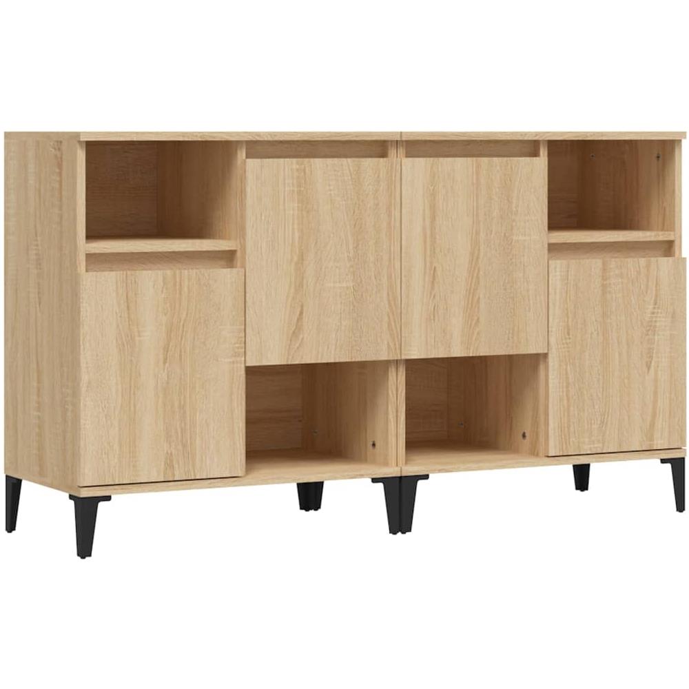 Credenze 2pz Rovere Sonoma 60x35x70 Cm In Legno Multistrato - Foto 2