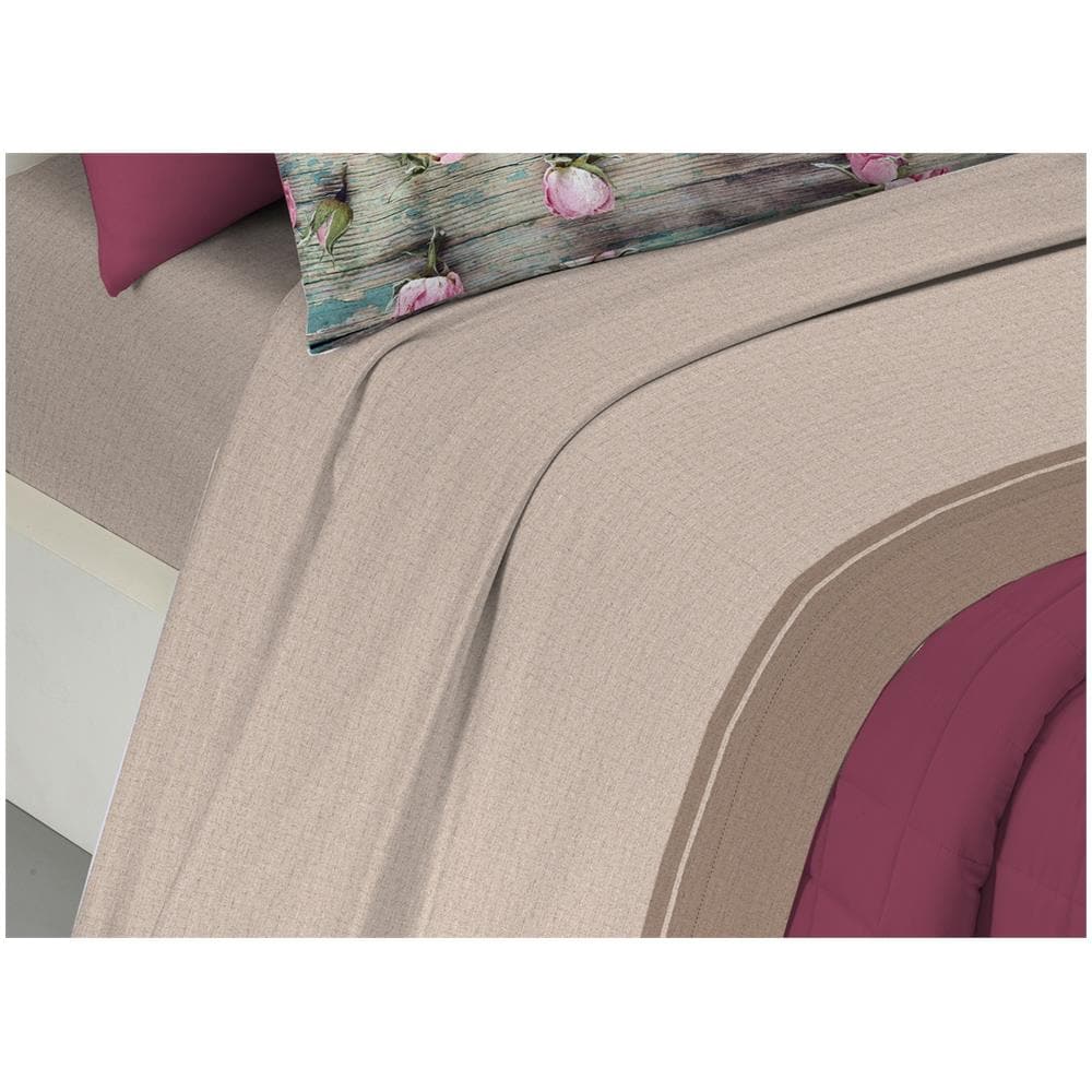 Completo Lenzuola In 100% Cotone Linea Digitale Spin-off Disegno Shabby Flower - Foto 2