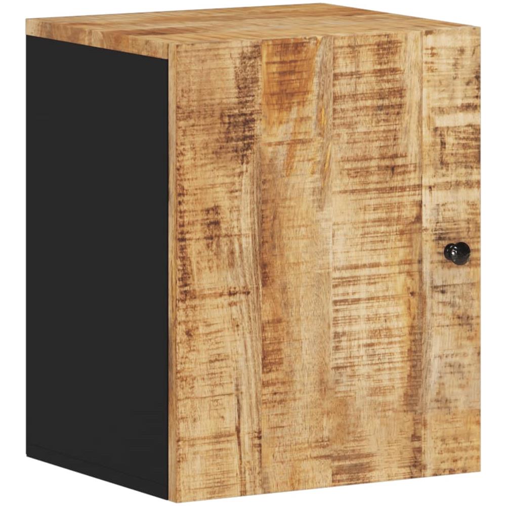 Mobile Da Bagno A Parete 38x33x48 Cm In Legno Massello Di Mango - Foto 2