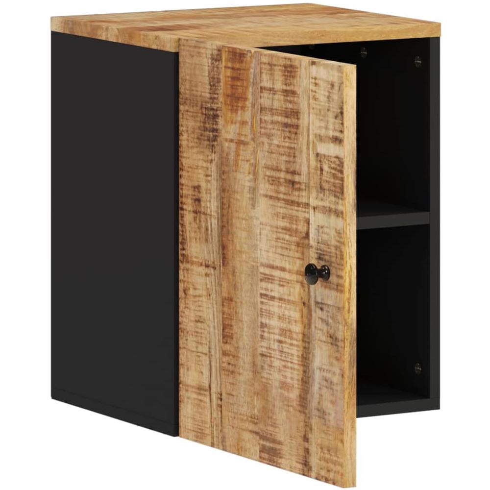 Mobile Da Bagno A Parete 38x33x48 Cm In Legno Massello Di Mango - Foto 3
