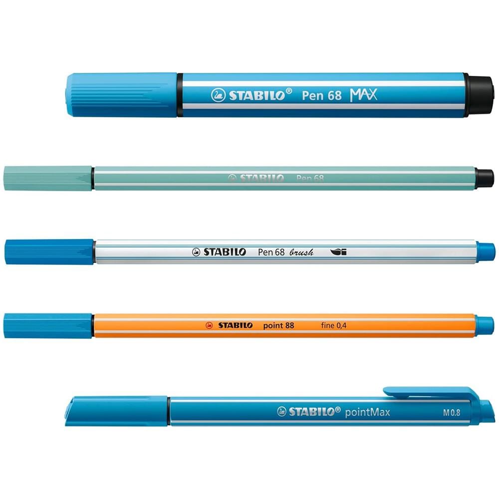 ARTY Creative Set - Set Creativo - Cofanetto con 55 Pennarelli & Fineliner - 9 Pen 68 MAX, 11 Pen 68, 11 Pen 68 brush, 12 point 88 & 12 pointMax - Foto 2