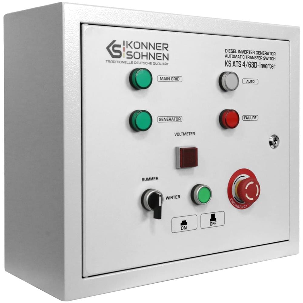 Interruttore di trasferimento automatico KS ATS 4/63D-Inverter Potenza (230V), kW 14,5 Corrente (max) 230 V, A 63 - Foto 2