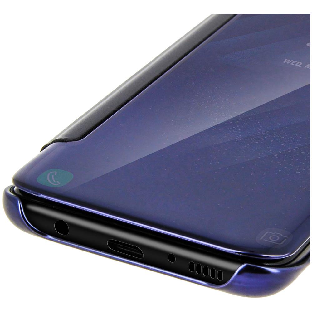 Custodia A Libro Clear View Specchio Per Samsung Galaxy S8 - Blu - Foto 2