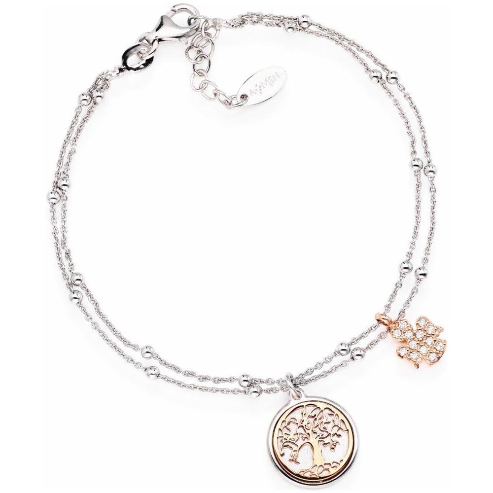 Bracciale In Argento 925 - Collezione Albero Della Vita - Colore Rodiorosè - Misura Unica - Foto 2