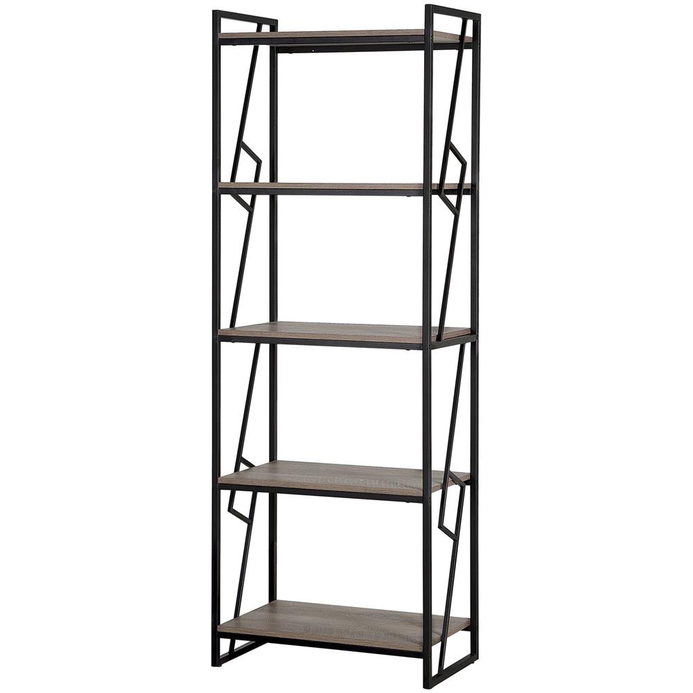 Scaffale A 5 Ripiani In Color Noce Scuro Forres - Foto 1