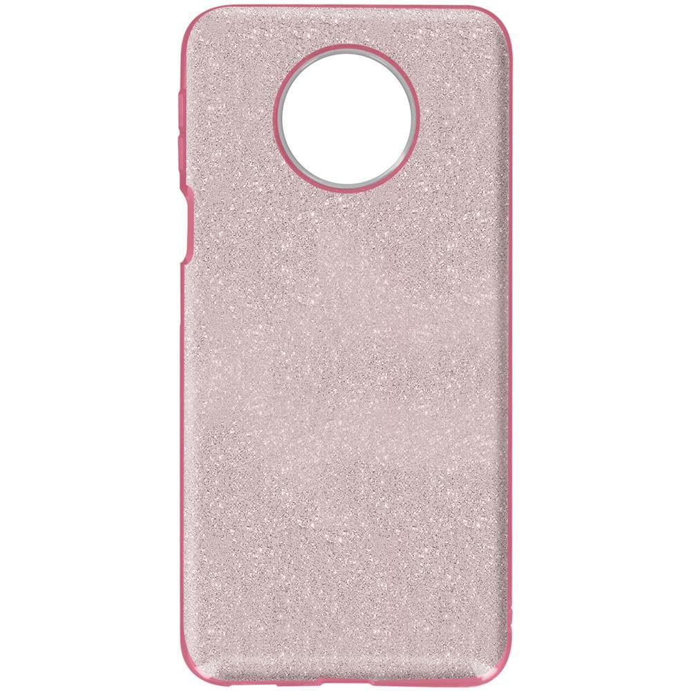 Cover Xiaomi Redmi Note 9t 5g Silicone Semi-rigido Con Paillette Amovibili Rosa - Foto 1