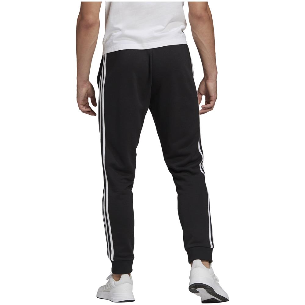 Pantalone Da Uomo Essentials French Terry Tapered Cuff 3-stripes Nero Taglia S Codice Gk8831 - Foto 2