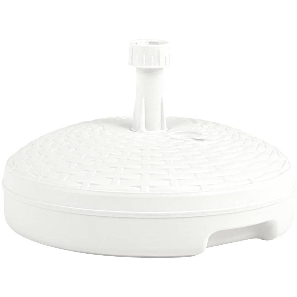 Base Ombrellone Riempibile con Sabbia / Acqua 20L Bianca Plastica - Foto 1