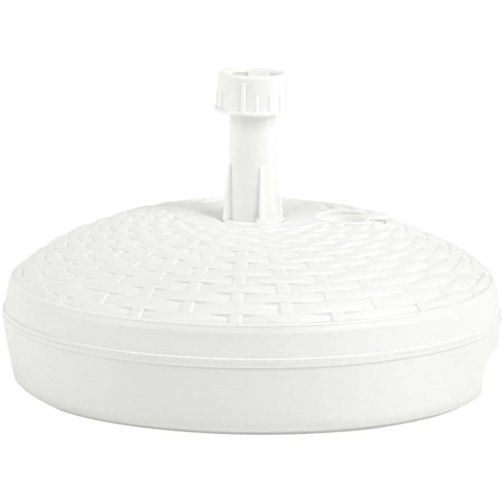 Base Ombrellone Riempibile con Sabbia / Acqua 20L Bianca Plastica - Foto 6