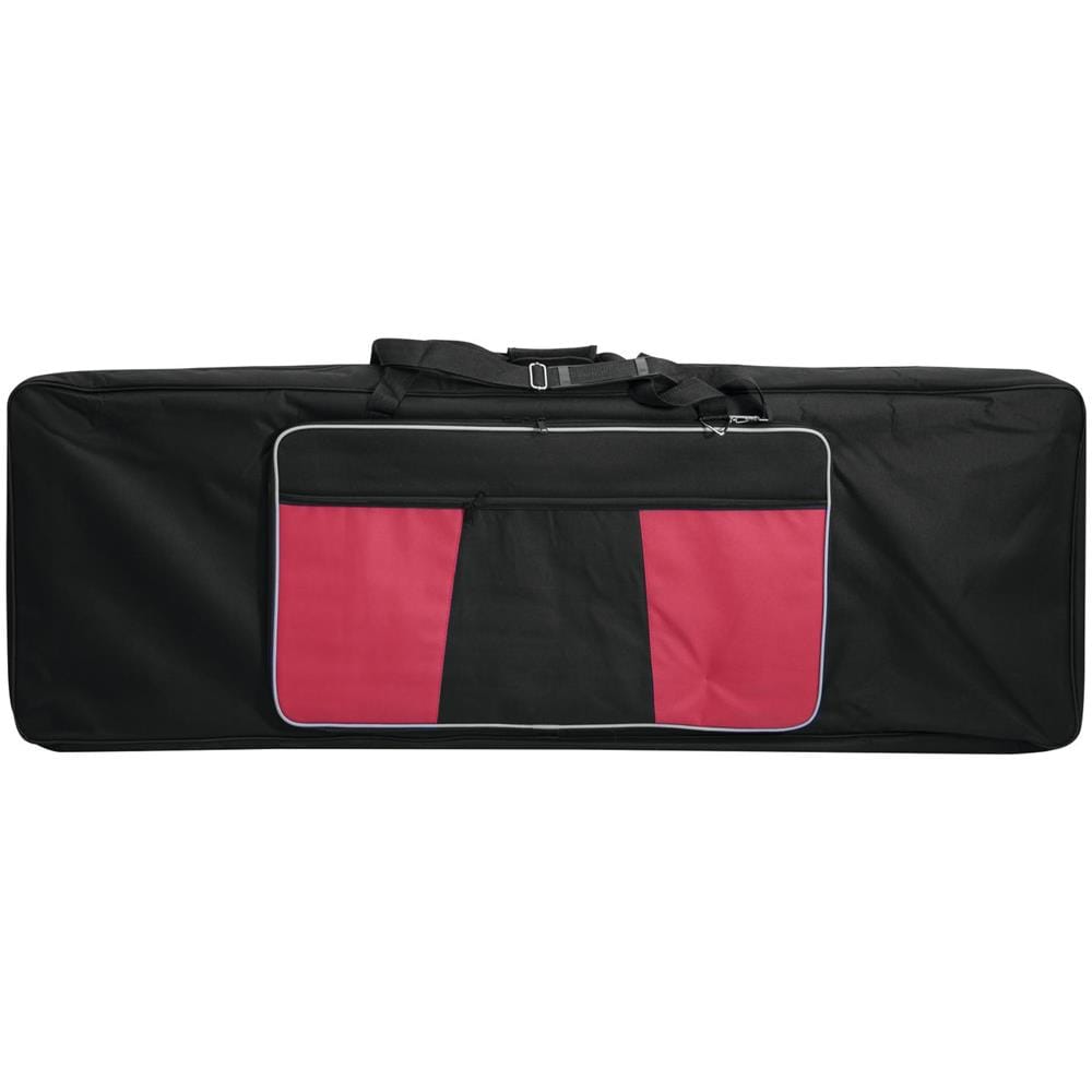 Borsa Per Tastiera Taglia Xl, Nera Con Tasca Laterale Rossa, Poliestere - Foto 2