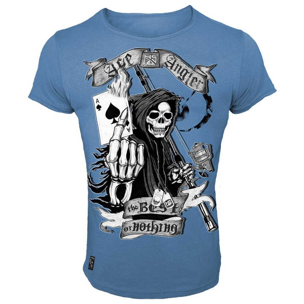T-shirt Ace Angler L Blu - Foto 1