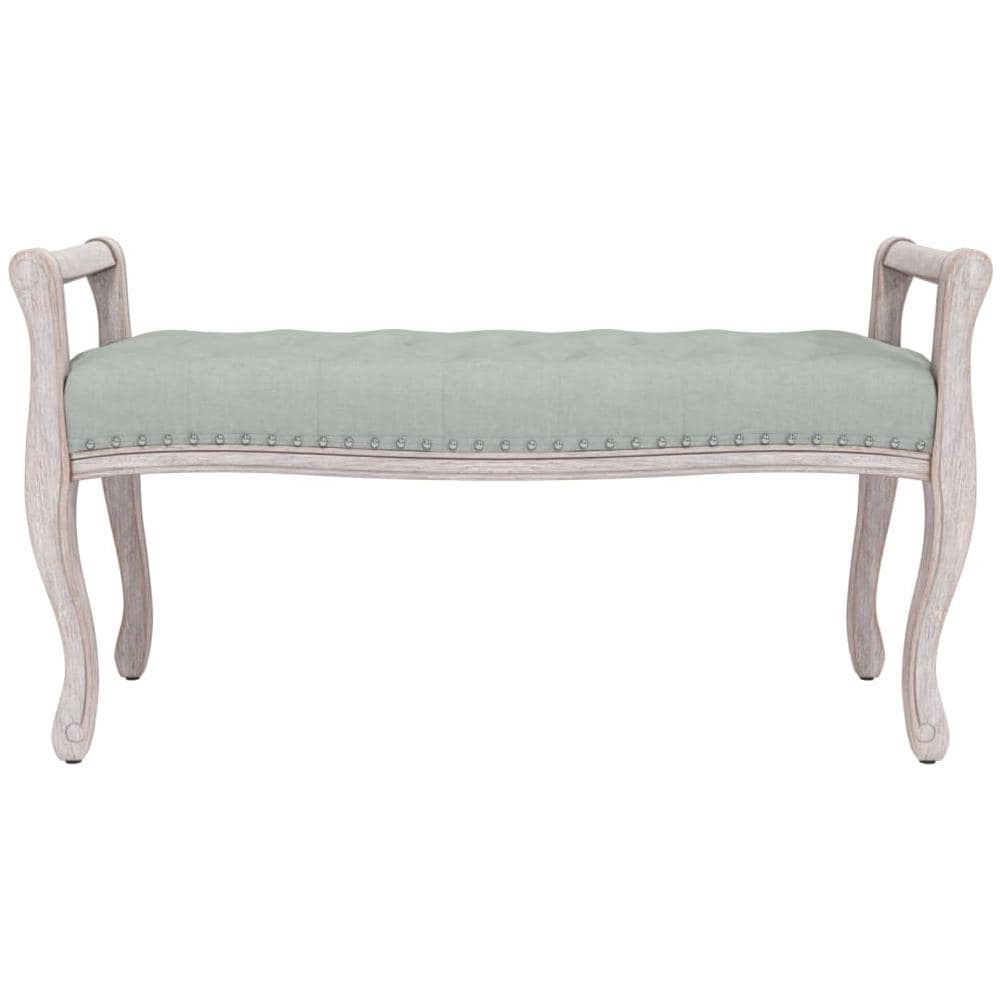 Panca Grigio Chiaro 110x45x60 Cm In Velluto - Foto 5