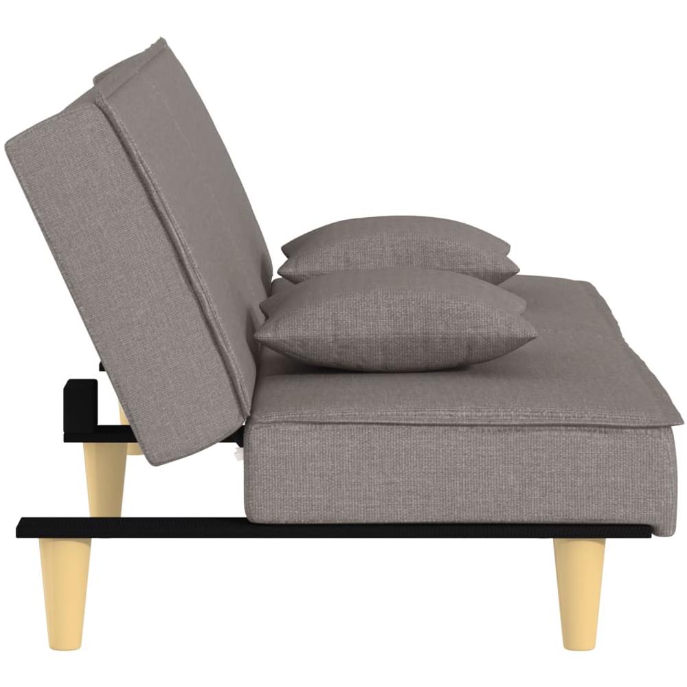 Divano Letto Tortora In Tessuto - Foto 9