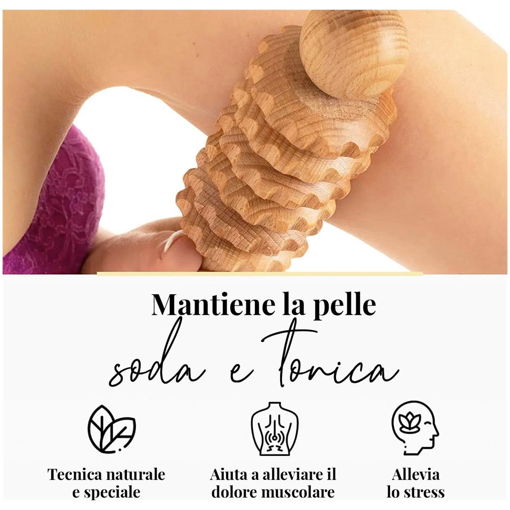 Massaggiatore In Legno Per Il Rilassamento Di Schiena, Collo, Spalle E Corpo - Foto 2