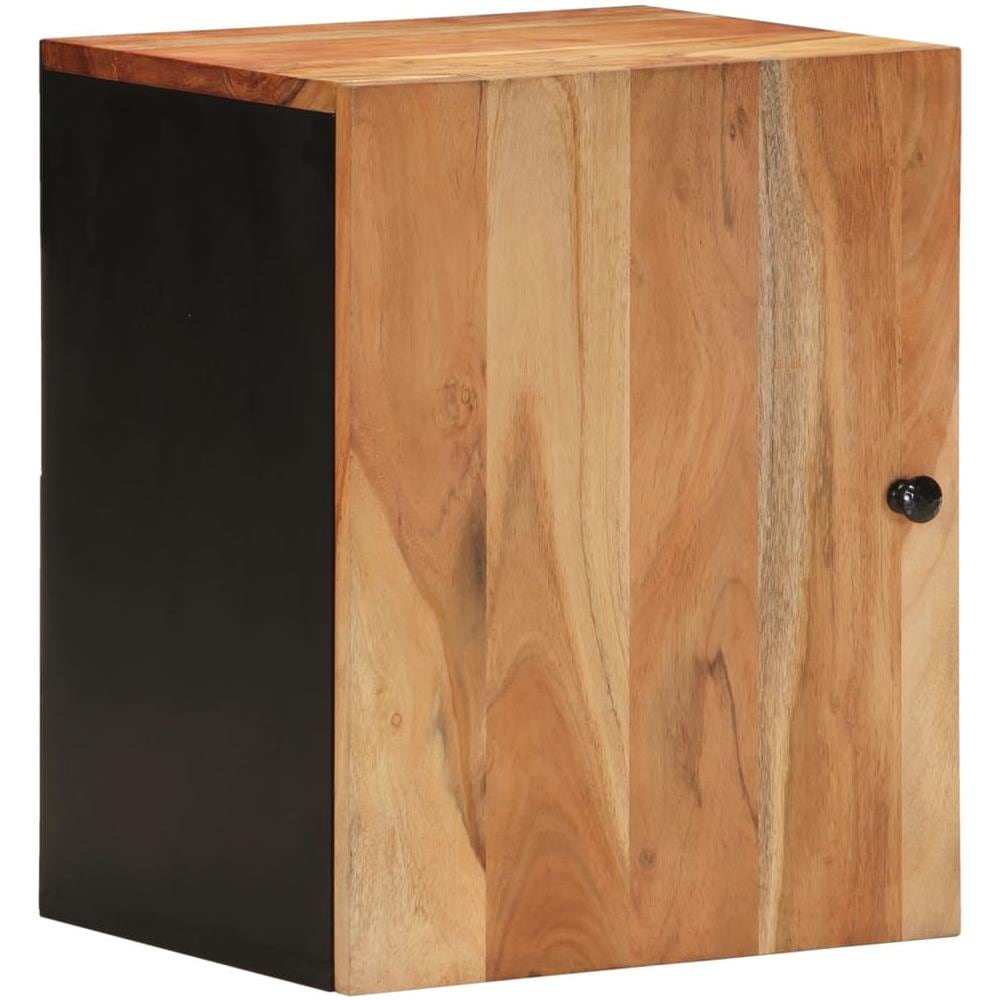 Mobile Da Bagno A Parete 38x33x48cm In Legno Massello Di Acacia - Foto 2