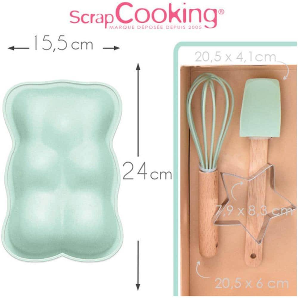 Set Per La Cottura Dei Bambini - Utensili A Forma Di Orso - Foto 1