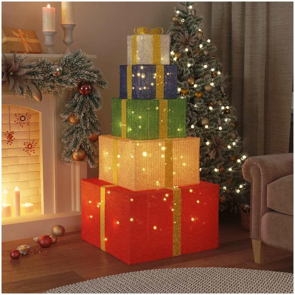 Confezione Regalo Decorazioni Natalizie 250 LED Bianco Caldo - Foto 2