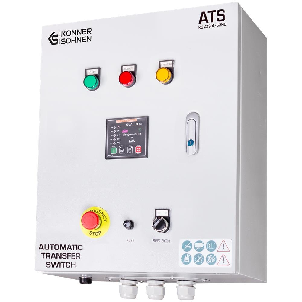 Interruttore di Trasferimento Automatico KS ATS 4/63HD Tensione della batteria 12 V CC Ambiente di lavoro da -10°C a +55°C; umidità: ?60% - Foto 2