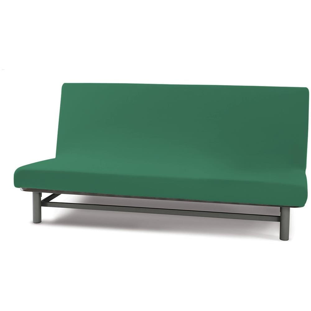 Copridivano Genius Queen Senza Braccioli In Tinta Unita 3 Posti Verde Oliva 1006 - Foto 3