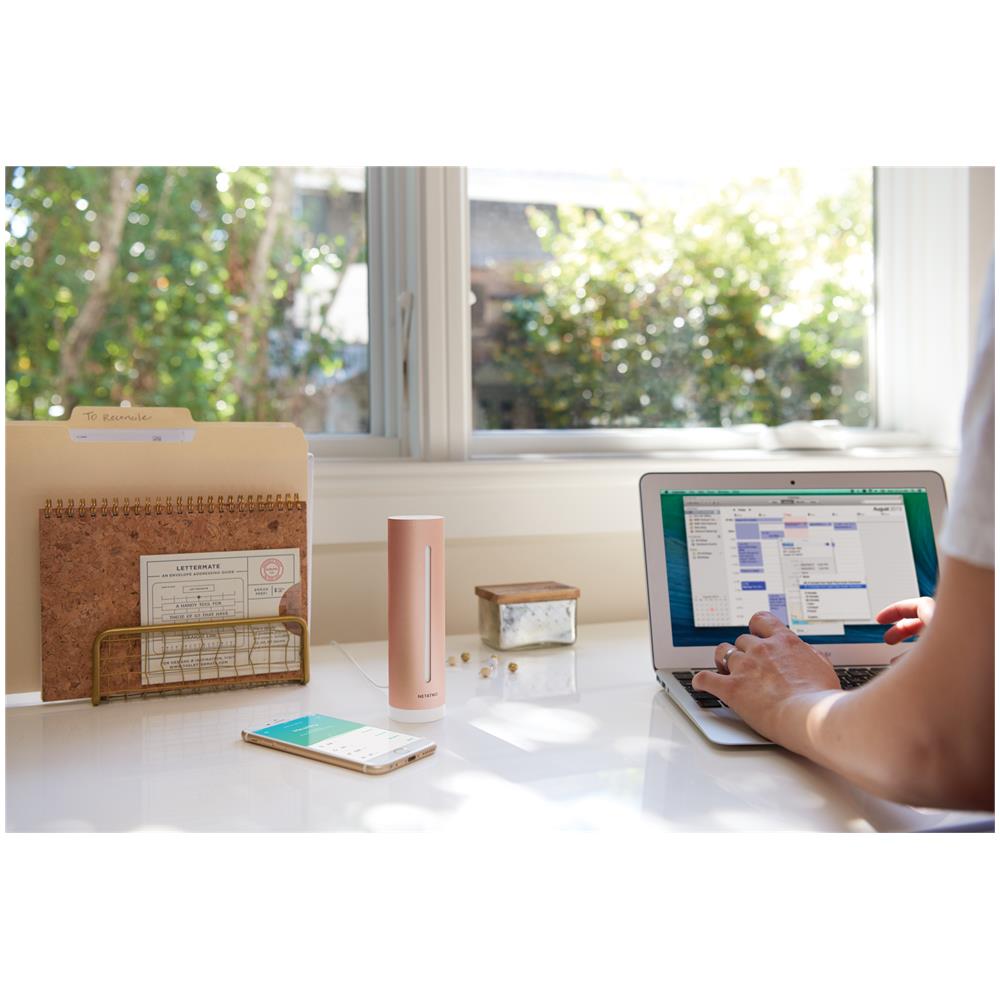 Healthy Home Coach Misuratore Intelligente della Qualità dell'Aria Colore Rose Gold - Foto 2