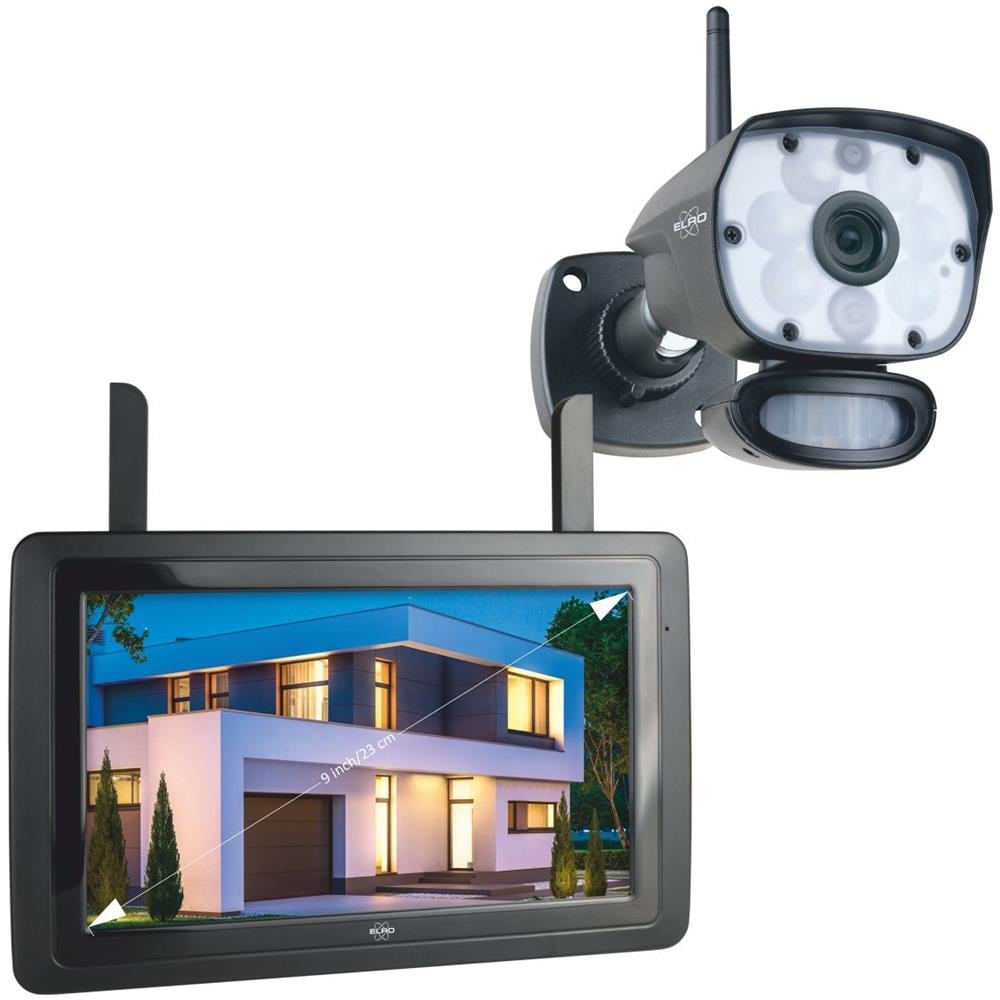 Cz60rips, Telecamera A Colori Con Night Vision 1080p Hd, Telecamera Di Sorveglianza, Con Schermo Da 9pollici E App - Foto 1
