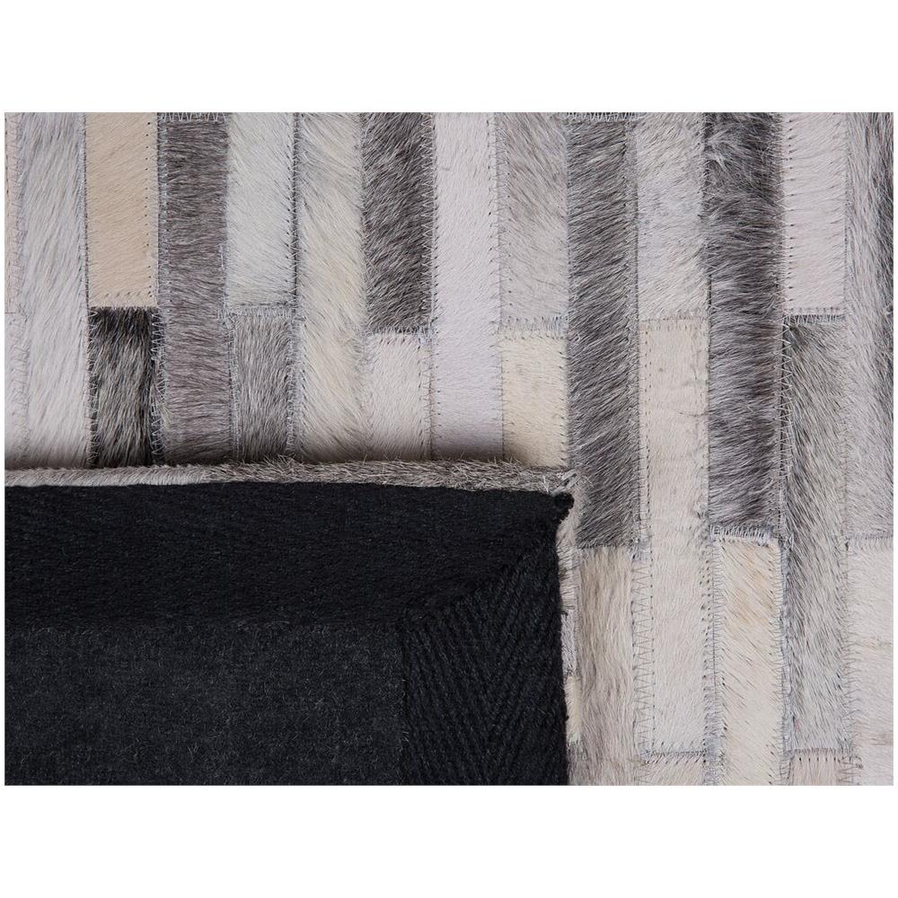 Tappeto In Pelle In Colore Grigio 140 X 200 Cm Ahilli - Foto 12
