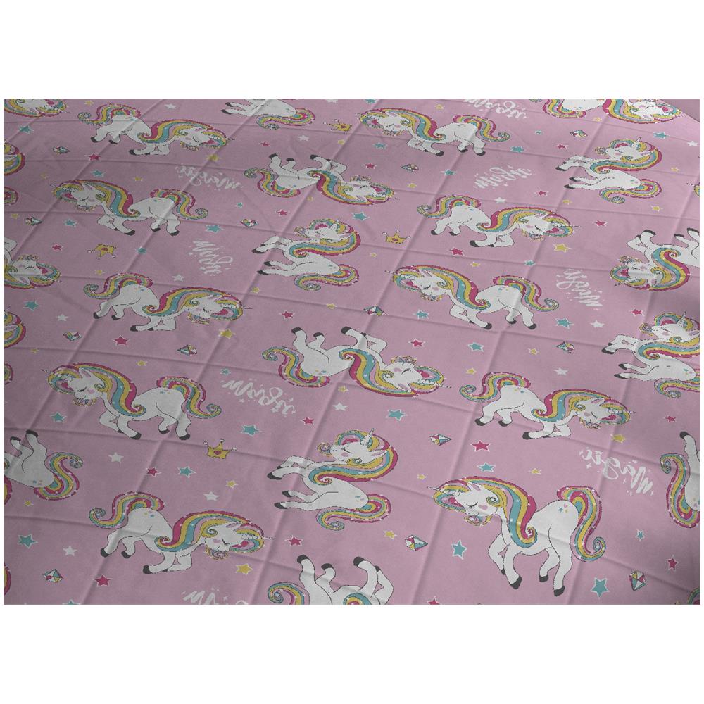 Trapuntino Piumone Estivo Primaverile 100gr mq Disegno Unicorni 1 Piazza e Mezza Unicorni - Foto 5