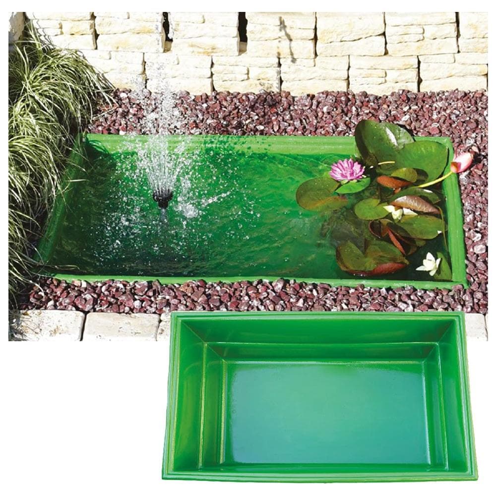 Laghetto Termoformato Verde Rettangolare Capacita' 280 Litri Per Tartarughe Pesci E Piante - Foto 1