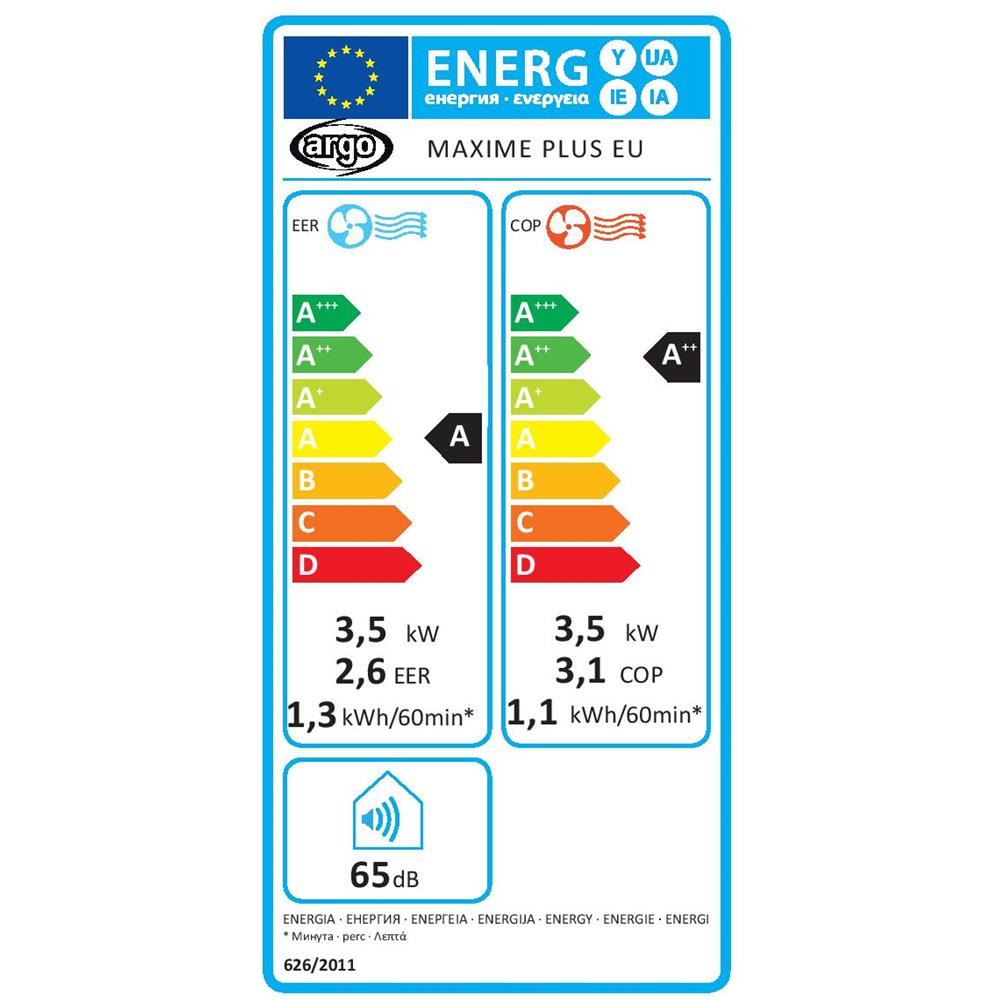 Maxime Plus EU Condizionatore Portatile con Pompa di Calore 13000 Btu / h Classe A / A++ - Foto 7