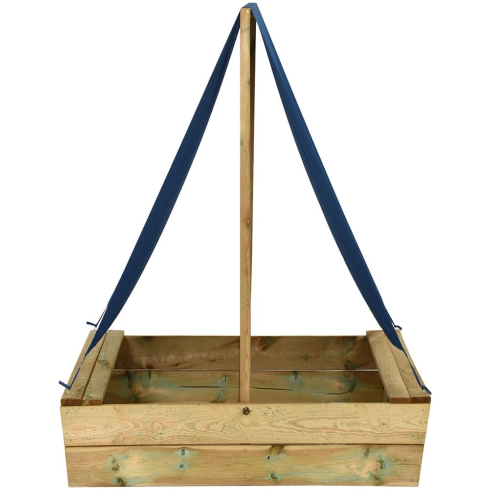 Sabbiera con Tetto 80x60x97,5 cm Legno di Pino Impregnato - Foto 2