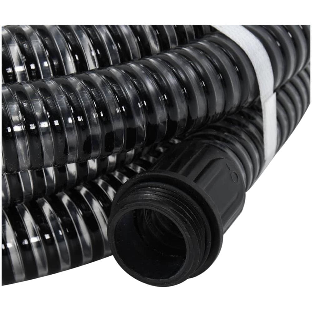 Tubo di Aspirazione con Connettori in Ottone 20 m 25 mm Nero - Foto 3