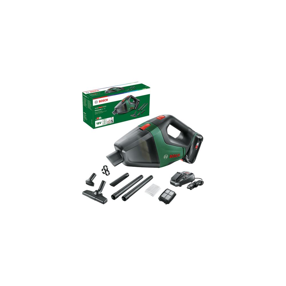 Universal Vac 18 Aspirapolvere a Bastone 2 in 1 Batteria Secco Senza Sacchetto Nero, Verde 2,5 Ah - Foto 3