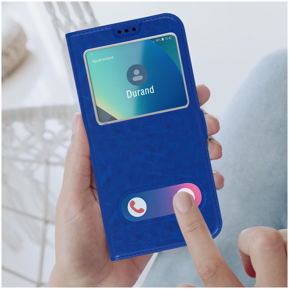 Custodia Iphone 13 Çini Doppia Finestra Supporto Video Blu - Foto 2