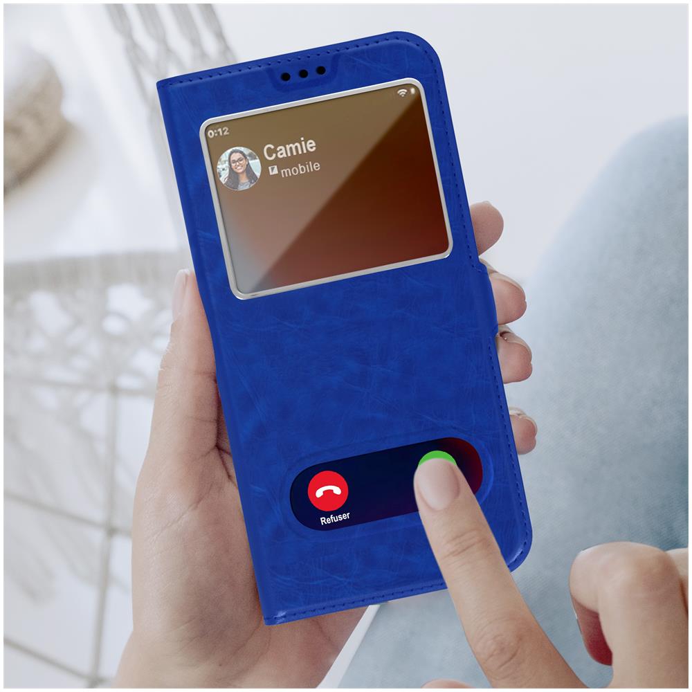 Custodia Iphone 13 Çini Doppia Finestra Supporto Video Blu - Foto 6