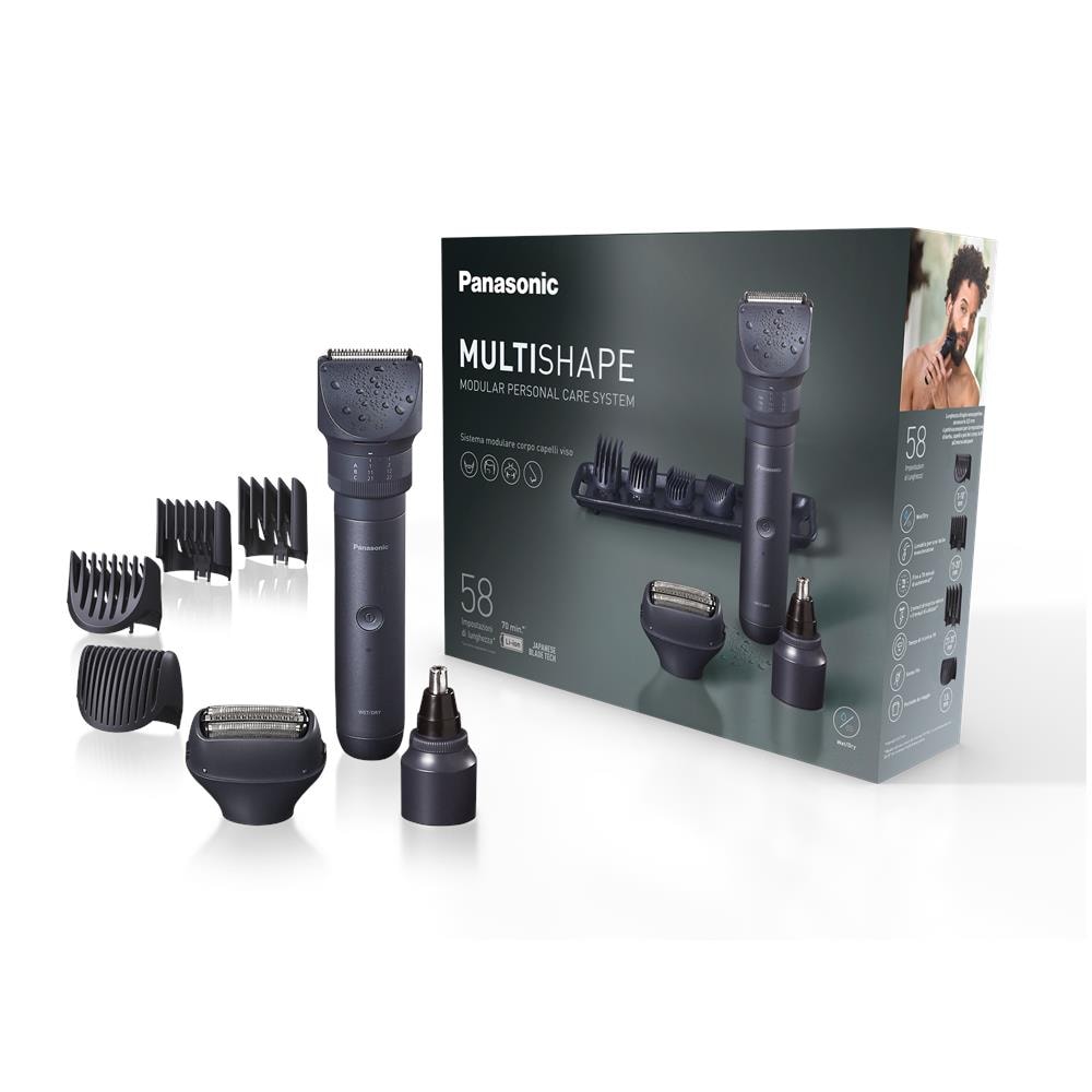Kit MULTISHAPE Testina Regolabarba / Capelli / Peli del Corpo da Uomo Rasoio Elettrico Wet & Dry - Blu - Foto 1