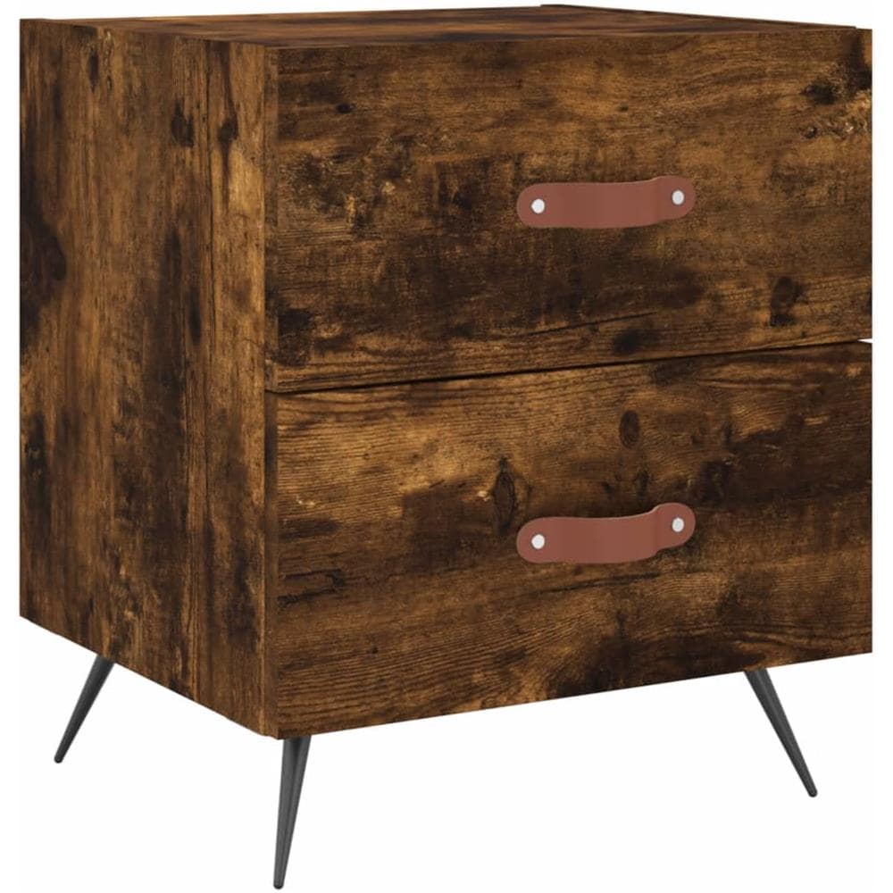 Comodino Rovere Fumo 40x35x47,5 Cm In Legno Multistrato - Foto 2